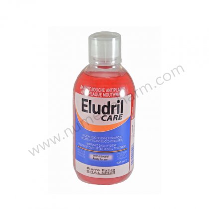 Eludril Care, bain de bouche anti-plaque,500ml