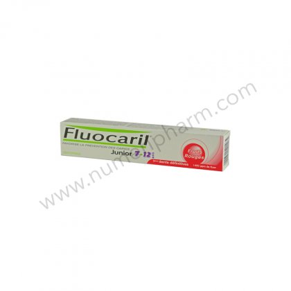 Fluocaril, dentifrice Junior 7-12ans, fruits rouges