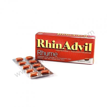 RHINADVIL RHUME , comprimé enrobé