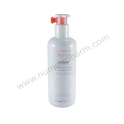 Avne Trixera+, 400 ml Gel nettoyant mollient Slectiose