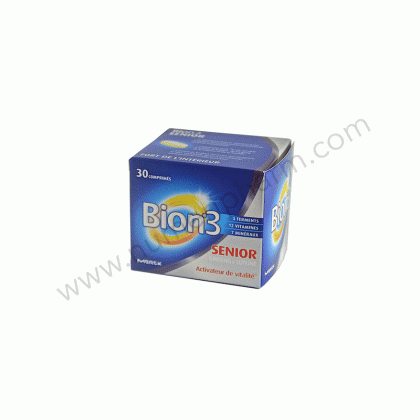 BION3 Senior Ginseng et Lutine, 30comprims