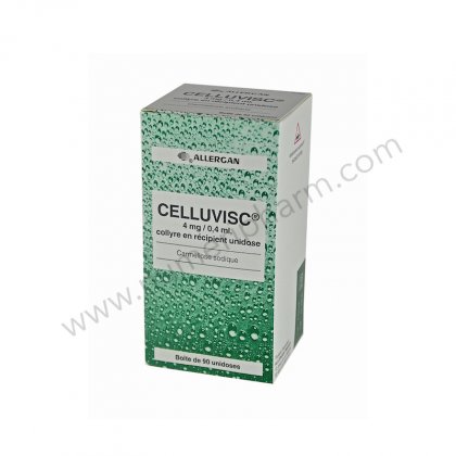 CELLUVISC 4 mg/0,4 ml, collyre en rcipient unidose x90