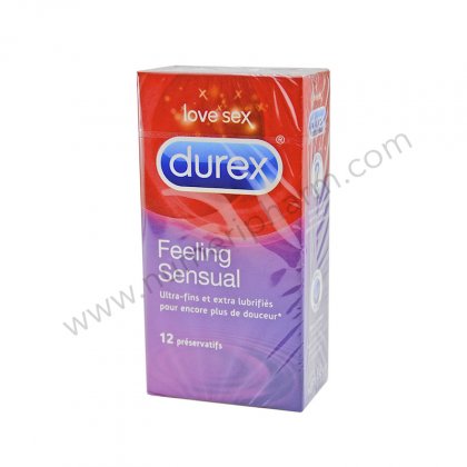 DUREX FEELING SENSUAL , 12 preservatifs