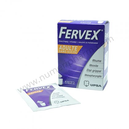 FERVEX ADULTE SANS SUCRE,  solution buvable en sachet