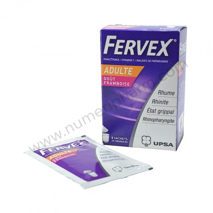 FERVEX ADULTES FRAMBOISE, granuls pour solution en sachet