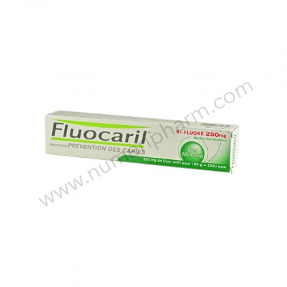 FLUOCARIL BI FLUORE 250 mg MENTHE, gel dentifrice