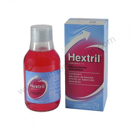 HEXTRIL 0,1 % 200ml, bain de bouche, flacon