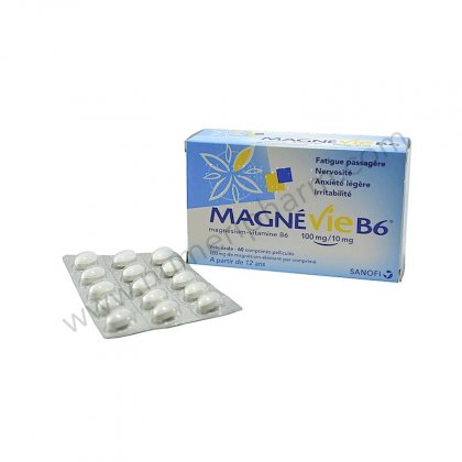 MAGNEVIE B6 100 mg/10 mg, 60 comprims pellicul