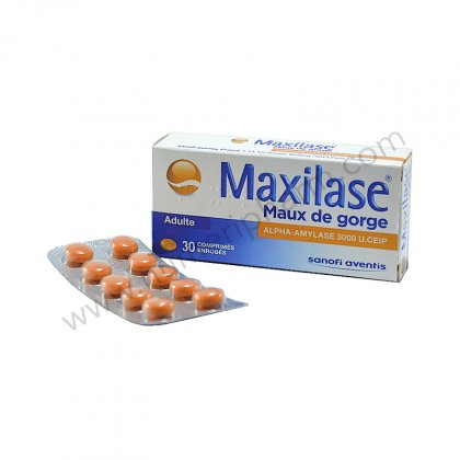 MAXILASE MAUX DE GORGE , comprim enrob