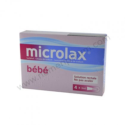 MICROLAX BEBE, solution rectal en rcipient unidose