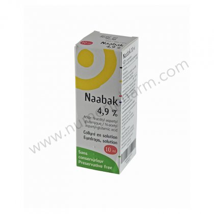 NAABAK 4,9 POUR CENT, collyre en solution