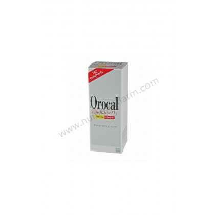 OROCAL VITAMINE D3 500 mg/400 U.I., 180 comprims  sucer