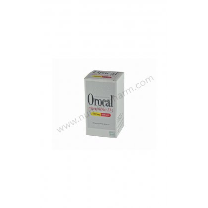 OROCAL VITAMINE D3 500 mg/400 U.I., 60 comprims  sucer