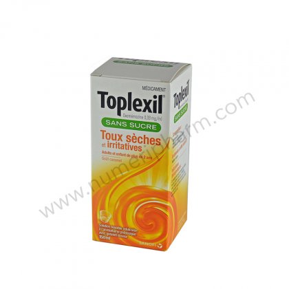 TOPLEXIL 0,33 mg/ml SANS SUCRE, solution buvable dulcore  l'acsulfame potassique