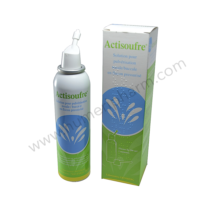 ACTISOUFRE spray nez ou gorge. Flacon 100 ml