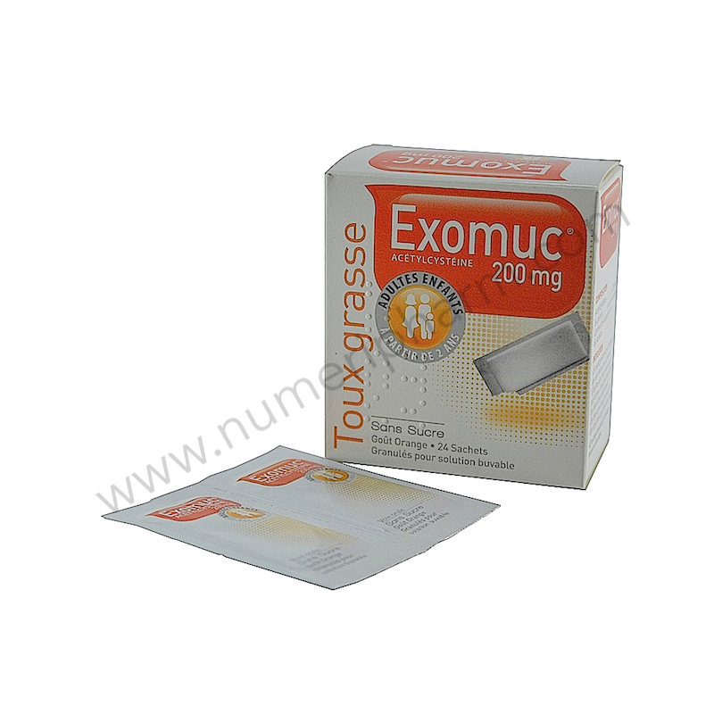 Exomuc 200mg Toux Grasse 24 sachets