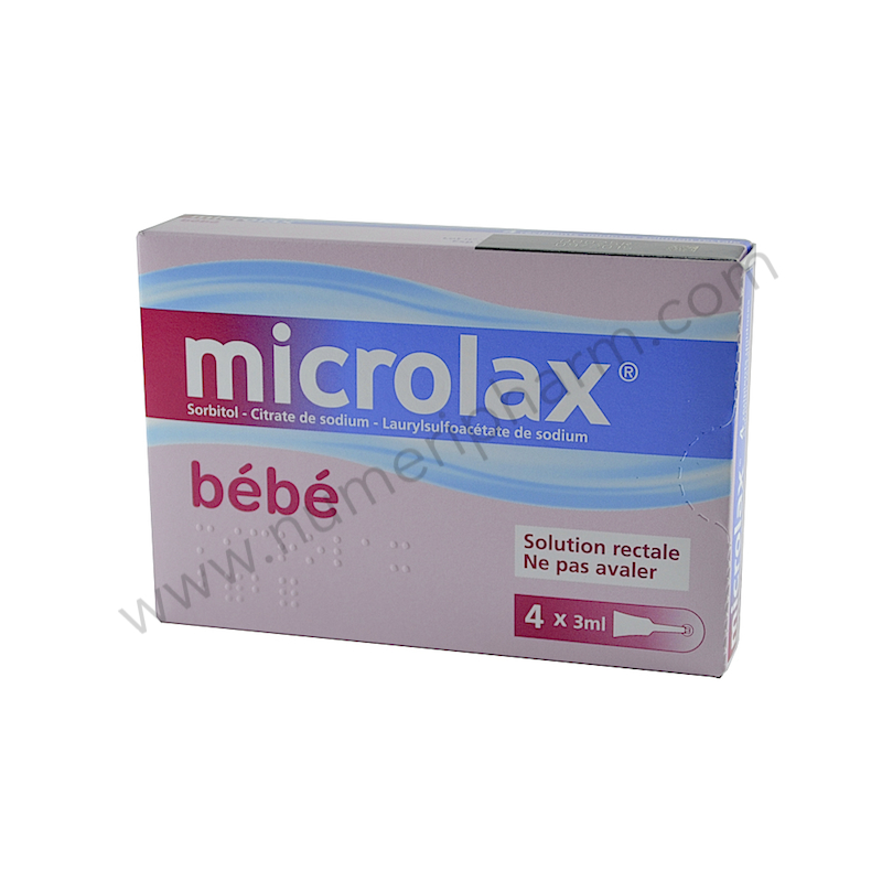 MICROLAX bébé solution rectale boîte de 4 - Pharma-Médicaments.com