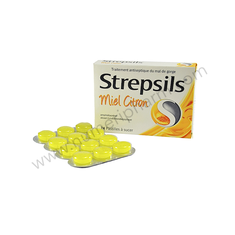 Strepsils Miel Citron 24 Pastilles à Sucer