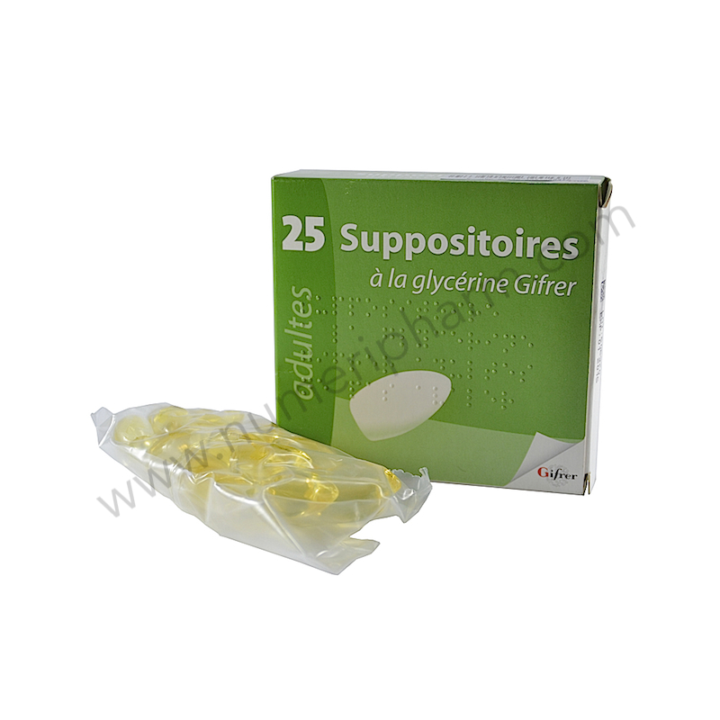 Suppositoires à la Glycérine Adultes