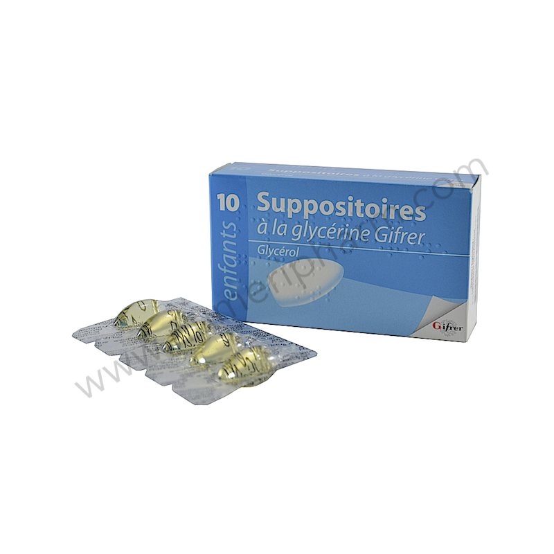 SUPPOSITOIRE A LA GLYCERINE ENFANTS - Traitement de la constipation