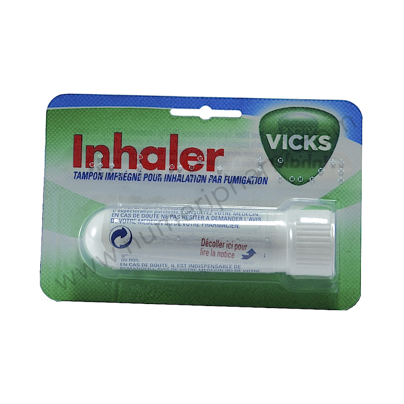 Vicks inhaler, tampon imprégné pour inhalation par fumigation